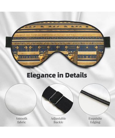 Egyptian Pharaonic Frescoes Eye Mask - Soft Elastic & Adjustable Comfort for Men & Women | Nighttime Sleep Essentials - Buy Online on GoSupps.com