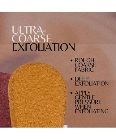 BfefBo Kessa Exfoliating Glove 2 Pack Exfoliating mitt Natural shower loofah exfoliating body scrub Tan removal Plant based Eco friendly Products Plastic free (TAN) - Buy Online on GoSupps.com