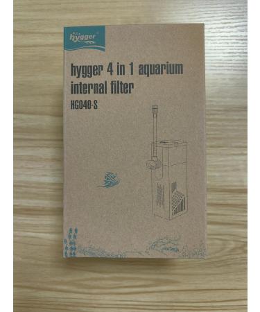 Hygger Aquarium Internal Filter 220L/H - 3W Turtle Filter with Adjustable Flow & Ceramic Filter Balls for 20-40L Aquariums - Buy Online on GoSupps.com