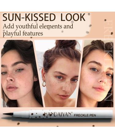 Witcrskm Freckle Pen Duo Pack - Chestnut & Dark Brown | Natural-Looking Fake Freckles Kit | Waterproof & Long-Lasting Faux Freckle Makeup - Buy Online on GoSupps.com