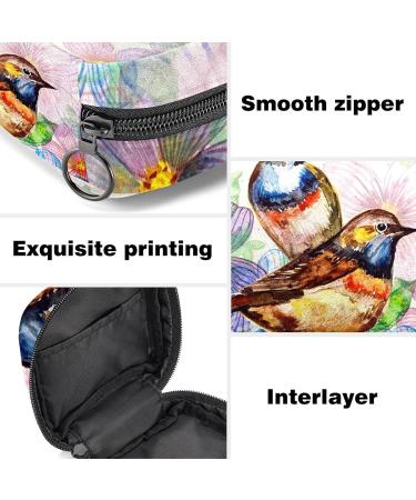 Buy Watercolor Napkin Storage Bag for Birds & Flowers - Portable Period Bag for Women Teens & Girls | Menstrual Cups & Breastfeeding Pillows Holder - International Shipping - Buy Online on GoSupps.com