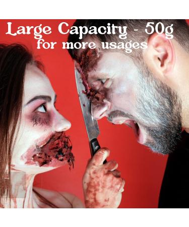 CCbeauty Halloween SFX Makeup Kit - 12 Colors Face Body Paint, Scar Wax, Fake Blood, Brushes & Sponge - Buy Online on GoSupps.com