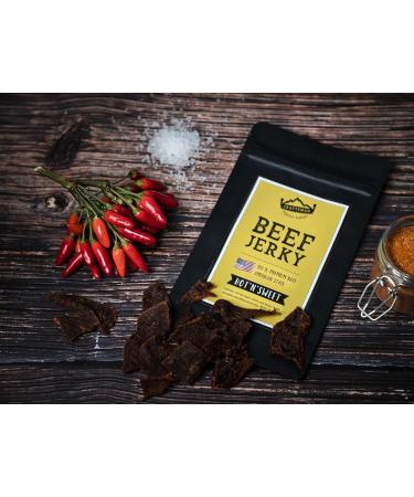 CRAFTSMAN FINEST FOODS Craftsman Beef Jerky Hot & Sweet 500g (10 x 50g) - Dried meat in Germany - Bavaria - American Jerky Beef - 100% beef - Hot'n'Sweet - Premium Beef - Made in Germany - Buy Online on GoSupps.com