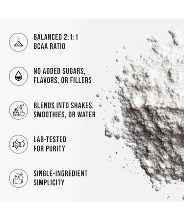 BCAA Powder 2:1:1 1.4 lbs Unflavored Branched Chain Amino Acids for Men and Women Pure BCAA Energy Powder for Mixing in Drinks & Shakes Non-GMO No-Additives 630g - Buy Online on GoSupps.com