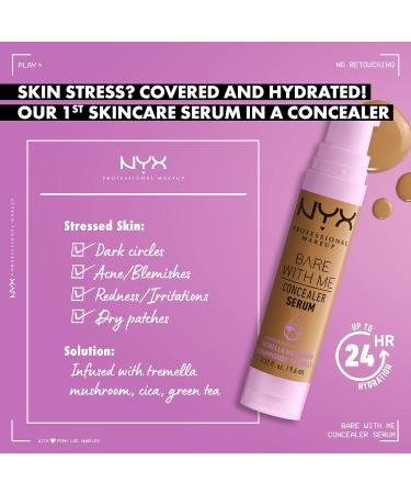 Buy NYX Professional Makeup Covering Serum - Natural Finish & Medium Opacity Bar With Me Concealer Serum - Mocha 9.6 ml | International Shipping Available - Buy Online on GoSupps.com