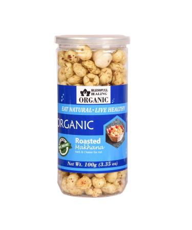 Blessfull Healing Makhana with Roasted Organic Herbs and Cheese Flavor 100 grams Herbs and Cheese