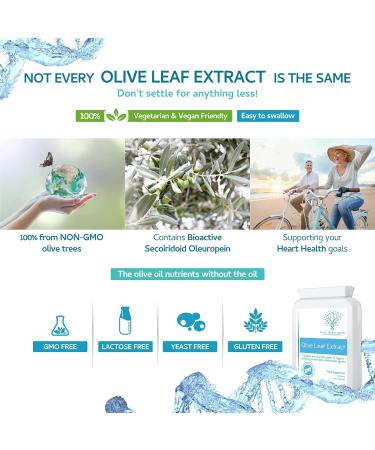 Olive Leaf Extract 6750mg 20% Oleuropein - 60 Capsules Whole Leaf Equivalent - Buy Online on GoSupps.com