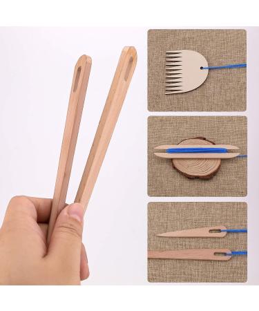 LUTER 7Pcs Wood Hand Loom Stick Set - DIY Handcrafts Tools for Knitting Crafts - Buy Online on GoSupps.com