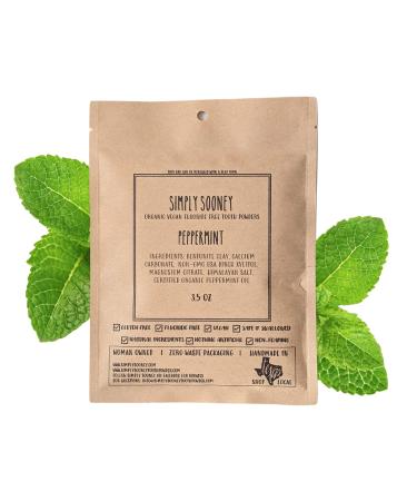 Zero Waste up to 6 Month Supply Organic Vegan Fluoride Free Tooth Powder Peppermint Flavor- Ships Without Any Plastic Packaging I Natural Whitening I Stronger Teeth - Buy Online on GoSupps.com