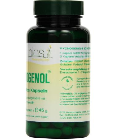 Bios Pycnogenol 50 mg - Powerful Antioxidant Supplement 100 Capsules (1 x 45g) - Shop Internationally! - Buy Online on GoSupps.com