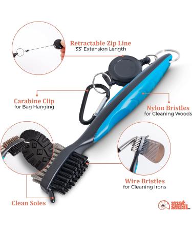 Matshell 3 Pack Microfiber Waffle Golf Towels for Men - Golf Bag Towel with Divot Tool - Buy Online on GoSupps.com