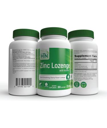 Zinc Lozenge with Vitamin C - 23mg Zinc, 30mg Vitamin C - Natural Cherry Flavor - Immune Support - Non-GMO, Gluten & Soy Free - 60 Count - Buy Online on GoSupps.com