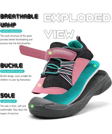 ASHION Kids Breathable Outdoor Sneakers, Non Slip Sport Shoes (Toddler/Little/Big Kids) - Elegant Pink - Buy Online on GoSupps.com