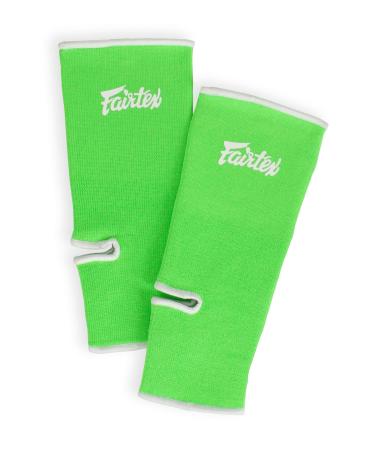Fairtex AS1 Ankle Guard Support Protector for Muay Thai Kickboxing and MMA Green
