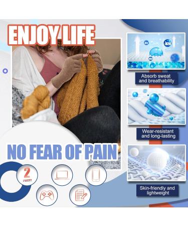 DRNAIETY Arthritis Compression Gloves - 2 Pairs Anti-Slip for Men & Women - Medium Brown - Relief for Hand Pain & Discomfort - Buy Online on GoSupps.com