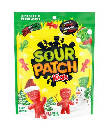 Sour Patch Kids Red and Green Holiday Candy 315 g Christmas Treat Festive Snack Holiday Stocking Stuffer