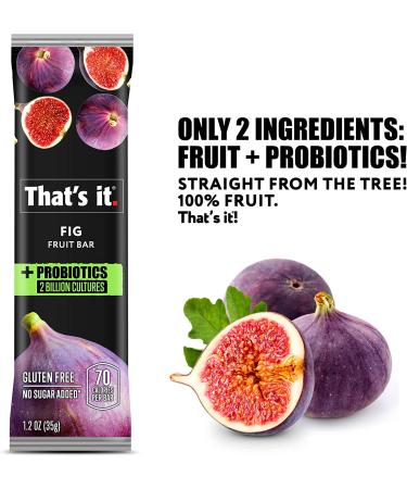 Probiotic Fruit Bar - Immunity Booster & Healthy Gut Support | All-Natural, Whole30, Paleo, Fig Flavor - Buy Online on GoSupps.com