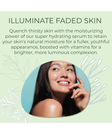 Hyaluronic Acid & Vitamin C Facial Serum - Anti Aging Hydrating Drops for Firm Skin | Vegan Skin Care for Women & Men - 1 Fl Oz - Buy Online on GoSupps.com