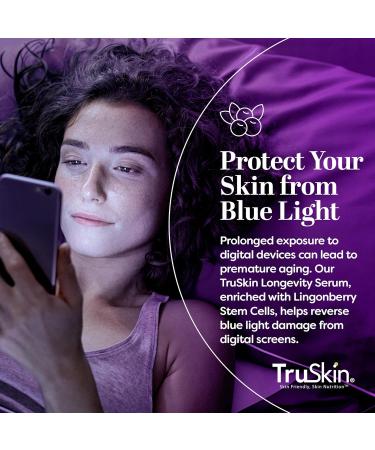 TruSkin Longevity Bakuchiol Serum | Rejuvenating Face Serum with Lingonberry Stem Cells & Snow Algae for Healthy Aging | 1 fl oz - Best Anti-Aging Skin Care - Buy Online on GoSupps.com