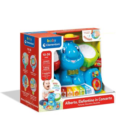 Clementoni 14984 Baby Alberto Elephant Toy - Colorful Musical Play for Ages 10-36 Months - International Shipping Available - Buy Online on GoSupps.com