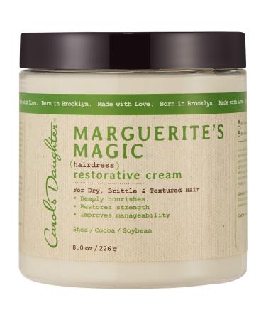 Carol's Daughter Marguerite's Magic Restorative Conditioning Cream for Thick Curly Natural Hair- Hair Moisturizer for Dry  Damaged Hair   Made with Shea and Cocoa Butter  8 oz