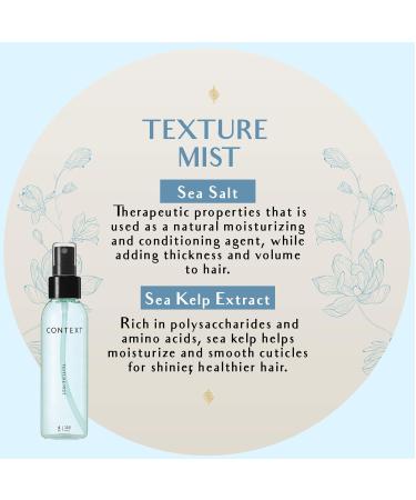 CONTEXT SKIN Sea Salt Hair Spray - Texturizing Spray For Firm Texture Long Lasting Hair Volumizer Hair Thickening Product For Women Paraben & Alcohol-Free - Buy Online on GoSupps.com