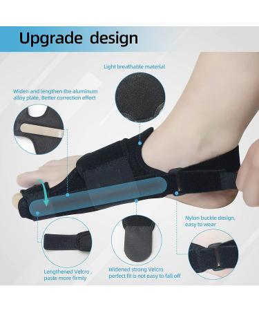 MOONSMILE Bunion Corrector - Toe Alignment Brace for Women & Men - Black85 - Buy Online on GoSupps.com