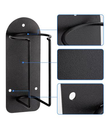 Noverlife Wall Mounted Hair Clipper Holder 2 Pack - Barber Tools Organizer & Electric Hair Trimmer Storage Stand - Black Steel Metal Rack for Hairdresser Display - Buy Online on GoSupps.com