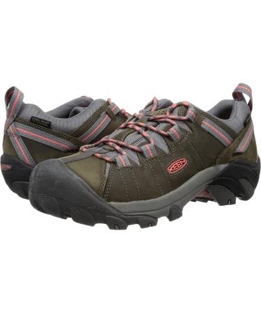 KEEN Women's Targhee 2 Low Waterproof Hiking Shoes 8.5 - Magnet/Coral - Buy Online on GoSupps.com