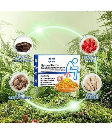 Hhkuize Heca Natural Herbal Hemorrhoid Capsules - Hemorrhoid Shrinking Treatment - 5PCS - Buy Online on GoSupps.com