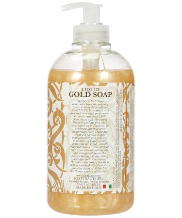 Nesti Dante Luxury Gold Soap - 60th Anniversary Liquid Hand & Face Soap (16.9 oz) - Premium International Shipping - Buy Online on GoSupps.com