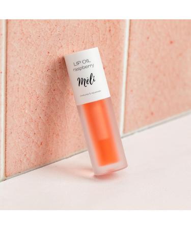M LI Organic Lip Oil with Hyaluronic Acid | Non-Sticky Natural Lip Gloss for Moisturizing & Revitalizing | Clear Raspberry Flavor - Buy Online on GoSupps.com