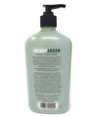 Malibu Hemp Argan Body Moisturizer - 18 Fl Oz | Made with Oil | All-Natural | Single Pack - Buy Online on GoSupps.com