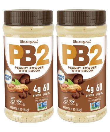 Pb2 Powdered Peanut Butter With Chocolate - 6.5 Oz Peanut 6.5 Ounce (Pack of 2)