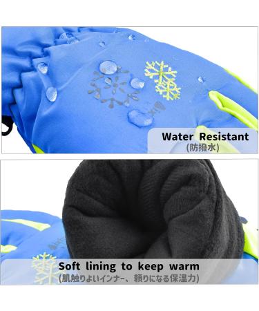 Azarxis Kids Ski Gloves - Warm Windproof Winter Gloves for Running Skiing Hiking & Snowboarding - Rose Red XS (3-5 Years) - Buy Online on GoSupps.com