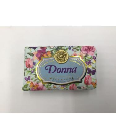 Donna - Gift Soap Bar For Her Birthday Rose Scent Mum Grandmother Cleanser Lather Present Girl