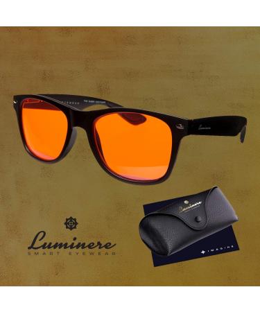Luminere Classic Black Blue Light Blocking Glasses - Premium Blue Blockers for Eye Protection - International Shipping Available - Buy Online on GoSupps.com