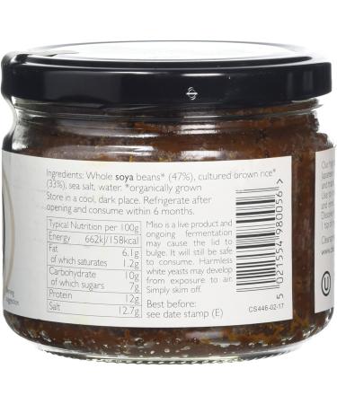 Clearspring Organic Miso Johsen Brown Rice 300g - Unpasteurised | Buy Online - Buy Online on GoSupps.com