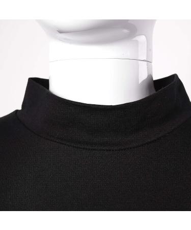 Kaerm Kids Girls Black Mock Neck Crop Top | Long Sleeve Athletic Shirt for Hip Hop Jazz Dance | Size 8-10 - Buy Online on GoSupps.com