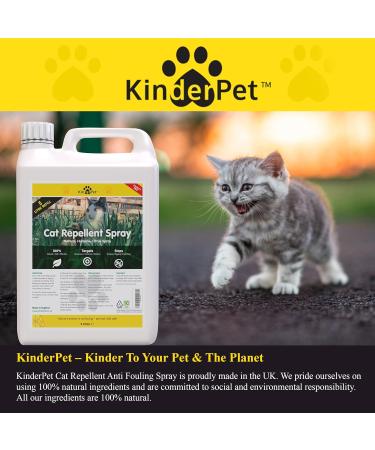 KinderPet Eco Cat Repellent Big Value 5L Refill Stop Cats Anti Fouling Natural Humane Citrus Spray Cat Deterrent Stops Fouling Digging Pooping Peeing Urinating Scratching Refill - Buy Online on GoSupps.com