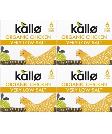 Kallo Very Low Salt Chicken Stock Cubes 6x8g (4 Pack Bundle) - Buy Online on GoSupps.com