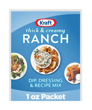 Kraft Thick & Creamy Ranch Dip (Dressing & Recipe Mix, 1 oz Packet)