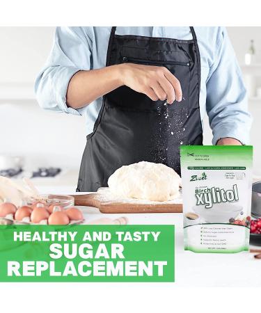 Zveet Birch Xylitol Sweetener - Keto Friendly, Non GMO, Low Carb, Natural Sugar Substitute - 1 Pound (Pack of 1) - Buy Online on GoSupps.com