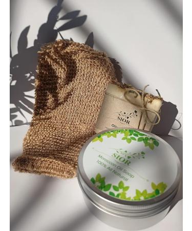 Luxury Moroccan Hammam Set - 3 in 1 Handmade Olive Soap & Exfoliating Glove - Perfect Gift Box - International Shipping - Buy Online on GoSupps.com