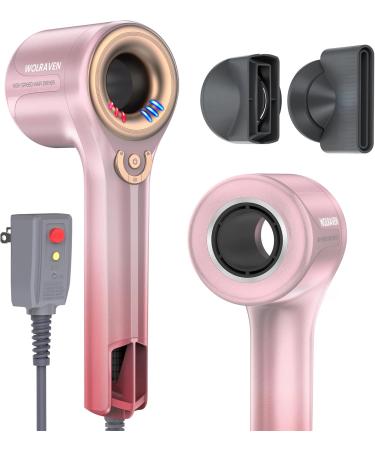 Buy Wolraven Pink Hair Dryer for Women - Professional Ionic Blow Dryer 110 000 RPM Lightweight Fast Drying No Thermal Damage Overheating Protection Low Noise - Buy Online on GoSupps.com