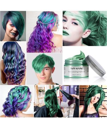 Buy Temporary Green Hair Color Wax - Instant Hairstyle Cream for Parties Cosplay & Halloween | 4.23oz - Buy Online on GoSupps.com
