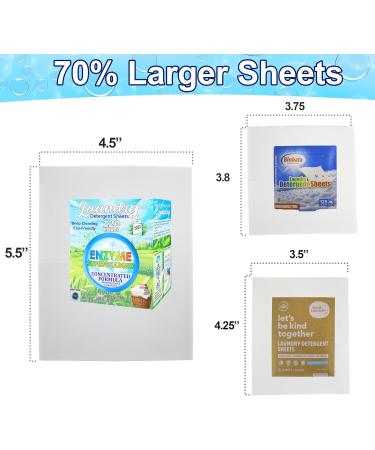 Eco-Friendly Laundry Detergent Sheets (120 Loads) - Hypoallergenic Enzyme-Based Stain Remover for Travel - Fresh Scent - Buy Online on GoSupps.com
