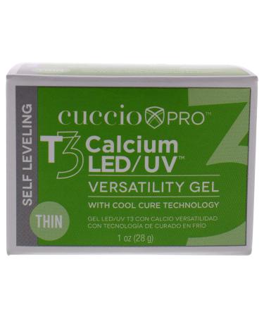 Cuccio Pro T3 LED/UV Cool Cure Versatility Gel - Self-Leveling Gel with Calcium - White 1 Oz - Buy Online on GoSupps.com