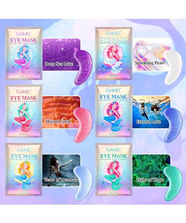 Natural Marine Collagen & Hyaluronic Acid Eye Masks - 18 Pairs Anti-Aging Pads for Dark Circles & Swollen Eyes - Buy Online on GoSupps.com