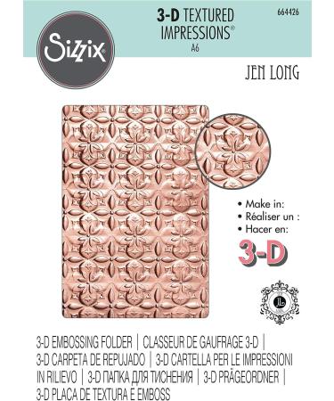 Sizzix 3-D Textured Impressions Embossing Folder - Multicolor Adorned | Shop Now - Buy Online on GoSupps.com